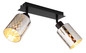 Preview: Globo Alonso E27 Strahler 2-fach 40W Schwarz Matt, Metall Ø9cm 54316-2