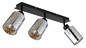 Preview: Globo Alonso E27 Strahler 3-fach 40W Schwarz Matt, Metall Ø9cm 54316-3