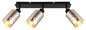 Preview: Globo Alonso E27 Strahler 3-fach 40W Schwarz Matt, Metall Ø9cm 54316-3