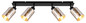 Preview: Globo Alonso E27 Strahler 4-fach 40W Schwarz Matt, Metall Ø9cm 54316-4