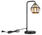 Preview: Globo Lois E14 Tischleuchte 40W Schwarz Matt, Metall Ø12,5cm 54359T