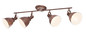 Preview: Globo Giorgio E14 Strahler 4-fach 40W Rostfarben, Metall 20cm 54647-4