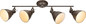 Preview: Globo Giorgio E14 Strahler 4-fach 40W Rostfarben, Metall 20cm 54647-4