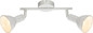 Preview: Globo Caldera E14 Strahler 2-fach 40W Weiß, Metall 18,5cm 54648-2