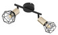 Preview: Globo Xara I E14 Strahler 2-fach 40W Schwarz, Metall Ø8cm 54802S-2AB