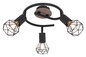 Preview: Globo Xara I E14 Strahler 3-fach 40W Schwarz, Metall Ø8cm 54802S-3H