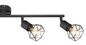 Preview: Globo Xara I E14 Strahler 4-fach 40W Schwarz, Metall Ø8cm 54802S-4