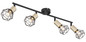 Preview: Globo Xara I E14 Strahler 4-fach 40W Schwarz, Metall Ø8cm 54802S-4AB