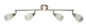 Preview: Globo Franziska E14 Strahler 4-fach 25W Nickel Matt, Metall Ø6,5cm 54813-4
