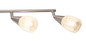 Preview: Globo Franziska E14 Strahler 4-fach 25W Nickel Matt, Metall Ø6,5cm 54813-4