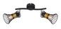 Preview: Globo Purra E14 Strahler 2-fach 40W Schwarz, Metall Ø9cm 54814-2