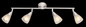 Preview: Globo Tadeus I E14 Strahler 4-fach 40W Nickel Matt, Metall Ø7,2cm 54919-4N