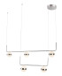 Preview: Globo Lovest LED Hängeleuchte 40W Warmweiß Nickel Matt, Metall Ø12cm 56008-5H1