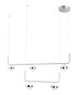 Preview: Globo Lovest LED Hängeleuchte 40W Warmweiß Nickel Matt, Metall Ø12cm 56008-5H1
