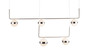 Preview: Globo Lovest LED Hängeleuchte 40W Warmweiß Nickel Matt, Metall Ø12cm 56008-5H1