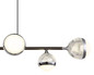 Preview: Globo Untsy LED Hängeleuchte 42W CCT Titanfarben Gebürstet, Metall Fernbedienung Nachtlicht Memoryfunktion 120cm 56011-6