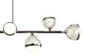 Preview: Globo Untsy LED Hängeleuchte 56W CCT Titanfarben Gebürstet, Metall Fernbedienung Nachtlicht Memoryfunktion 120cm 56011-8