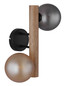 Preview: Globo Riha G9 Wandleuchte 2-fach 5W Schwarz Matt, Metall Ø12cm 56133W-2W