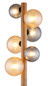 Preview: Globo Riha G9 Stehleuchte 6-fach 5W Schwarz Matt, Metall 150cm 56133W-6S