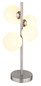 Preview: Globo Riha G9 Tischleuchte 4-fach 3,50W Warmweiß Nickel Matt, Metall 51cm 56140-4T