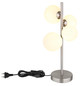 Preview: Globo Riha G9 Tischleuchte 4-fach 3,50W Warmweiß Nickel Matt, Metall 51cm 56140-4T