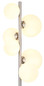 Preview: Globo Riha G9 Stehleuchte 6-fach 3,50W Warmweiß Nickel Matt, Metall 155cm 56140-6S