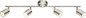 Preview: Globo Comore LED LED Strahler 4-fach 4W Warmweiß Nickel Matt, Metall Ø5,2cm 56958-4