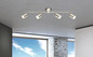 Preview: Globo Comore LED LED Strahler 4-fach 4W Warmweiß Nickel Matt, Metall Ø5,2cm 56958-4