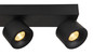 Preview: Globo Rae LED LED Strahler 4-fach 6W Warmweiß Schwarz Matt, Metall Ø7,2cm 56961-4B