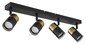 Preview: Globo Brisbon GU10 Strahler 4-fach 25W Schwarz Matt, Metall Ø5,5cm 57850-4