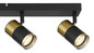 Preview: Globo Brisbon GU10 Strahler 4-fach 25W Schwarz Matt, Metall Ø5,5cm 57850-4