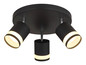 Preview: Globo Lucero GX53 Strahler 3-fach 7W Warmweiß Schwarz Matt, Metall Ø8,2cm 57852-3