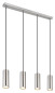 Preview: Globo Robby GU10 Hängeleuchte 4-fach 35W Nickel Matt, Metall Ø6cm 57911-4H