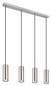 Preview: Globo Robby GU10 Hängeleuchte 4-fach 35W Nickel Matt, Metall Ø6cm 57911-4H
