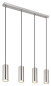 Preview: Globo Robby LED Hängeleuchte 4-fach 3W Warmweiß Nickel Matt, Metall Ø6cm 57911-4HLMDS