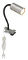 Preview: Globo Robby GU10 Klemmstrahler 25W Nickel Matt, Metall Ø5,5cm 57911K