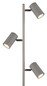 Preview: Globo Robby GU10 Stehleuchte 3-fach 5W Schwarz-Chrom, Metall Ø5,5cm 57911SS