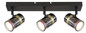 Preview: Globo Trabby GU10 Strahler 3-fach 8W Schwarz Matt, Metall Ø6cm 57916-3