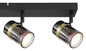 Preview: Globo Trabby GU10 Strahler 4-fach 8W Schwarz Matt, Metall Ø6cm 57916-4