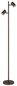 Preview: Globo James GU10 Stehleuchte 2-fach 5W Bronzefarben Matt, Metall Ø6cm 57919S