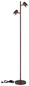 Preview: Globo James GU10 Stehleuchte 2-fach 5W Bronzefarben Matt, Metall Ø6cm 57919S