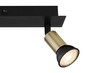Preview: Globo Drew GU10 Strahler 2-fach 35W Schwarz Matt, Metall Ø3cm 57998-2B