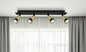 Preview: Globo Drew GU10 Strahler 4-fach 35W Schwarz Matt, Metall Ø3cm 57998-4B
