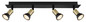 Preview: Globo Drew GU10 Strahler 4-fach 35W Schwarz Matt, Metall Ø3cm 57998-4B