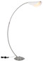 Preview: Globo Robles LED Stehleuchte 20W Warmweiß Nickel Matt, Metall Memoryfunktion 182cm 58032N