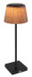 Preview: Globo Gregoir LED Tischleuchte 4W CCT IP44 Schwarz Matt, Metall Ø13cm 58434B