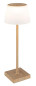 Preview: Globo Gregoir LED Tischleuchte 4W CCT IP44 Holzoptik Dunkel, Metall 38cm 58434K