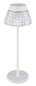 Preview: Globo Lora LED Tischleuchte 1W Warmweiß Weiß Matt, Metall Ø13,5cm 58456W