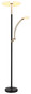 Preview: Globo Tirana LED Deckenfluter 40W CCT Schwarz Matt, Metall 183cm 58909B