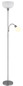 Preview: Globo Hinton E27 Stehleuchte 60W Silberfarben Matt, Metall Ø26cm 59947